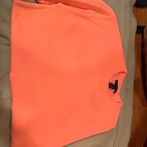 Forever 21 bright coral orange crew neck